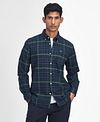 Barbour Kyeloch Shirt Checkered Dark Green Model / Voorkant