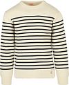 Armor-Lux Molène Pull laine rayé Ecru 70094-395 commander en ligne | Suitable