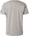 T-Shirt a rayas melange off-white de No Excess Product / Achterkant