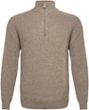 R2 Amsterdam Sweter Brązowy 126.ZIP.003-041