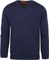 Suitable Pullover V-Neck Merino Cobalt Blue order online | SPE22305AR11ST-267 | Suitable Italy