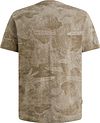 T-shirt PME Legend con stampa all-over verde Dusky Green Product / Achterkant