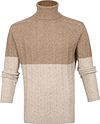 Suitable Italcol Turtleneck i Beige uld U10460 Naturel Sand Mix