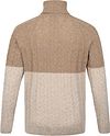 Suitable Italcol Turtleneck i Beige uld Product / Achterkant