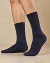 Suitable Merino Sockor Marinblå 6-pack Model / Voorkant