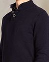 NZA Pullover Mocker Adan Navy Model / Detail