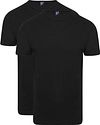 Alan Red Derby O-hals T-skjorte Svart (2-pakning) 6672/2P/99 Derby T-shirt Black