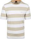 BOSS T-skjorte Stripe Beige 50499334-271