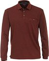 CASAMODA Poloshirt LS Dark Red order online | 403478000-490 | Suitable Greece
