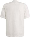 Cast Iron Camicia a maniche corte in misto lino bianca Product / Achterkant