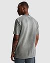 Cast Iron T-shirt Stripe Blue Mirage