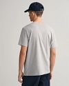 Camiseta GANT Shield Logo gris Model / Voorkant