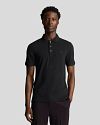 Lyle and Scott Tonal Eagle Polo Zwart Model / Voorkant