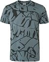 No Excess T-Shirt Print Staalblauw 16350432 kopen | Suitable