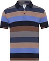R2 Amsterdam Polo Piqué Rayé Multicolore 120.POLO.004/073