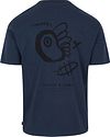 Scotch And Soda T-shirt Marineblå Tryck Product / Achterkant