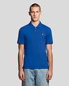 Lyle and Scott Blue Poloshirt Model / Voorkant