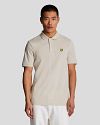 Lyle und Scott Polo Plain Ecru Model / Voorkant