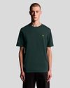 Lyle and Scott T Shirt Dark Green Model / Voorkant
