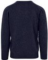 William Lockie V-Ausschnitt Pullover Lammwolle Oxford Blue