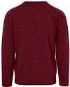William Lockie V-Ausschnitt Pullover Lammwolle Bordeaux