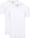 Alan Red T-shirt Bianco 7030/2P/01 Copenhagen Rib White 2-pack