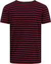 Armor-Lux T-skjorte med striper i navy og rød Product / Achterkant