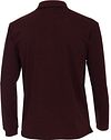Casa Moda Poloshirt LS Bordeaux Rot Product / Achterkant