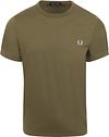 Fred Perry Ringer T-shirt Grön R79 M3519-R79