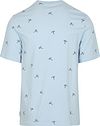 Scotch And Soda T-shirt med lysblåt tryk Product / Achterkant