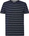 Petrol T-Shirt Rayures Bleu Marine  commander en ligne | M-1020-TSR667 | Suitable Luxembourg