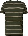 Petrol T-Shirt Rugby Vert Foncé Rayé Product / Achterkant