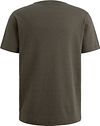 PME Legend T-Shirt Jacquard Stripe Beluga Green Product / Achterkant