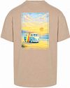 Suitable Rink T-shirt Backprint Heavy Jersey Taupe Product / Achterkant