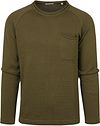 KnowledgeCotton Apparel Sweter Zielony 80659-1068