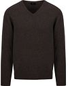 William Lockie Pullover i Lammeuld V Cocoa 7092DF-210 Cocoa