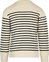 Jersey Armor-Lux Molène de lana a rayas en color ecru Product / Achterkant
