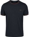Fred Perry Twin Tipped T-shirt Navy 75C commander en ligne | Suitable