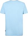 Petrol T-Shirt Viewcrest Melange Hellblau Product / Achterkant