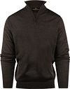 Steppin' Out Half Zip Trui Merinowol Bruin SM1204.0001-3000 kopen | Suitable