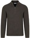 Suitable Half Zip-tröja Patch i Olive PU-COWO-HZP-STBL-26.01 köp | Suitable