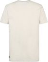 T-Shirt Petrol Viewcrest Melange Ecru Product / Achterkant