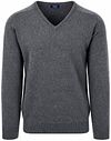 William Lockie V-Neck Lambswool Cliff Grey WG14034-16cm-Cliff order online | Suitable