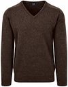 William Lockie V-Neck Lambswool Cocoa WG14034-16cm-Cocoa order online | Suitable