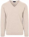 William Lockie V-Neck Lambswool Linen WG14034-16cm-Linen order online | Suitable