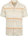 Anerkjendt Short Sleeve Shirt Leo Linen Stripe Ecru order online | 901591-9503 | Suitable Spain