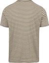 T-Shirt de lino a rayas Armor-Lux verde Product / Achterkant