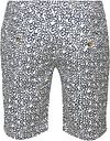 Blue Industry Short M8 Fleurs Bleu Foncé Product / Achterkant