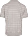 Camiseta de punto BOSS Kanacho regular fit a rayas en gris Product / Achterkant