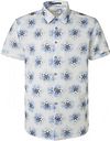 No Excess Short Sleeve Overhemd Linnen Blauw Print 20460401-137 kopen | Suitable